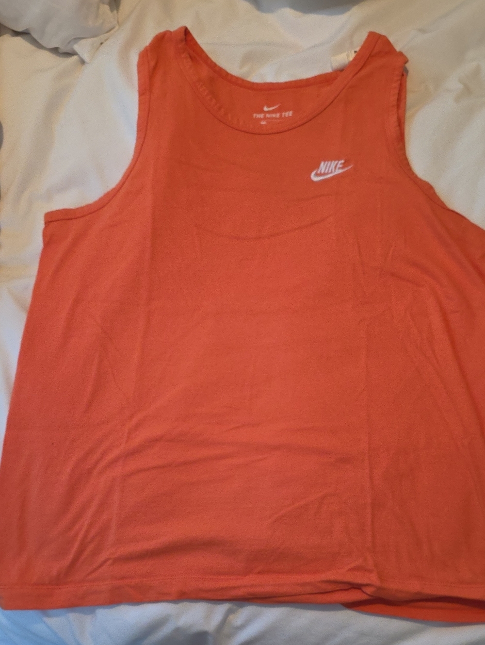 Men's Orange Nike Tank. EUC